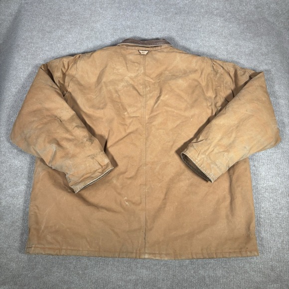 CE Schmidt Jacket Mens 2XLT‎ Brown Duck Canvas Barn Chore Distressed Workwear - Picture 9 of 16